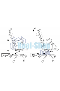 Кресло руководителя Бюрократ CH-993/red красный, искусственная кожа, крестовина хромированная