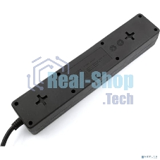 Сетевой фильтр 5bites GARDA SP6B-550 6S/3x0.75 мм2/5 м/черный