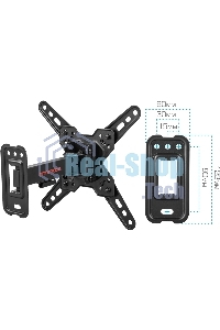 Кронштейн Arm media MARS-7 черный, 15 шт/уп. Кр. стал. настенный для TV 20