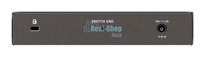 Неуправляемый коммутатор D-Link DGS-1008P/F3A с 8 портами 10/100/1000Base-T (4 порта PoE 802.3af/at, PoE-бюджет 60 Вт)