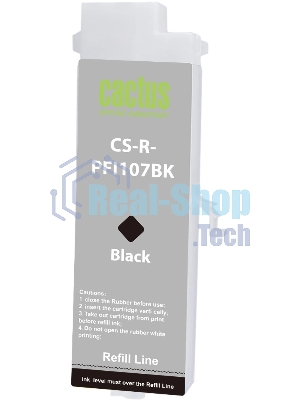 Картридж перезаправляемый струйный Cactus CS-R-PFI107BK черный для Canon imageProGRAF iPF670/680/685/770/780/785 без чипа