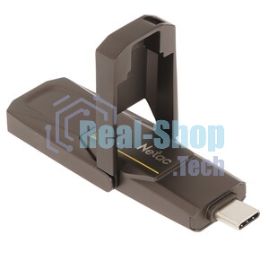 Флешка USB Netac US5 1Tb USB 3.2+TypeC Solid State Flash, up to 550MB/500Mb/s