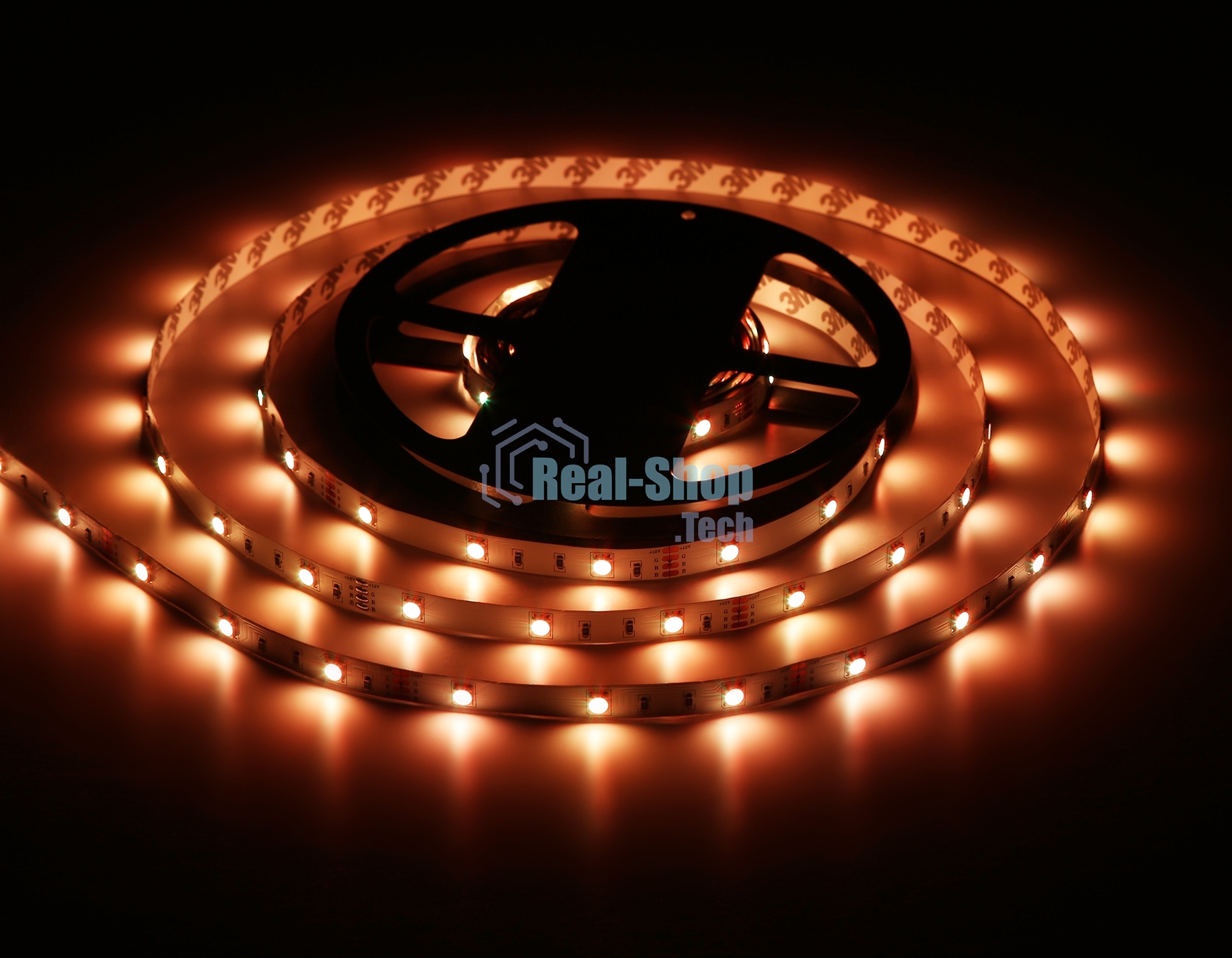 Комплект светодиодной ленты GS2401 5050 30Led/ 7.2W m/ 12V IP20 RGB/ 5000*10*1.87mm (4 конт.)
