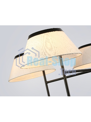 Люстра Ambrella light LH72453/5 BK/WH черный/белый Е14/5 max 40W D1000*290-1080