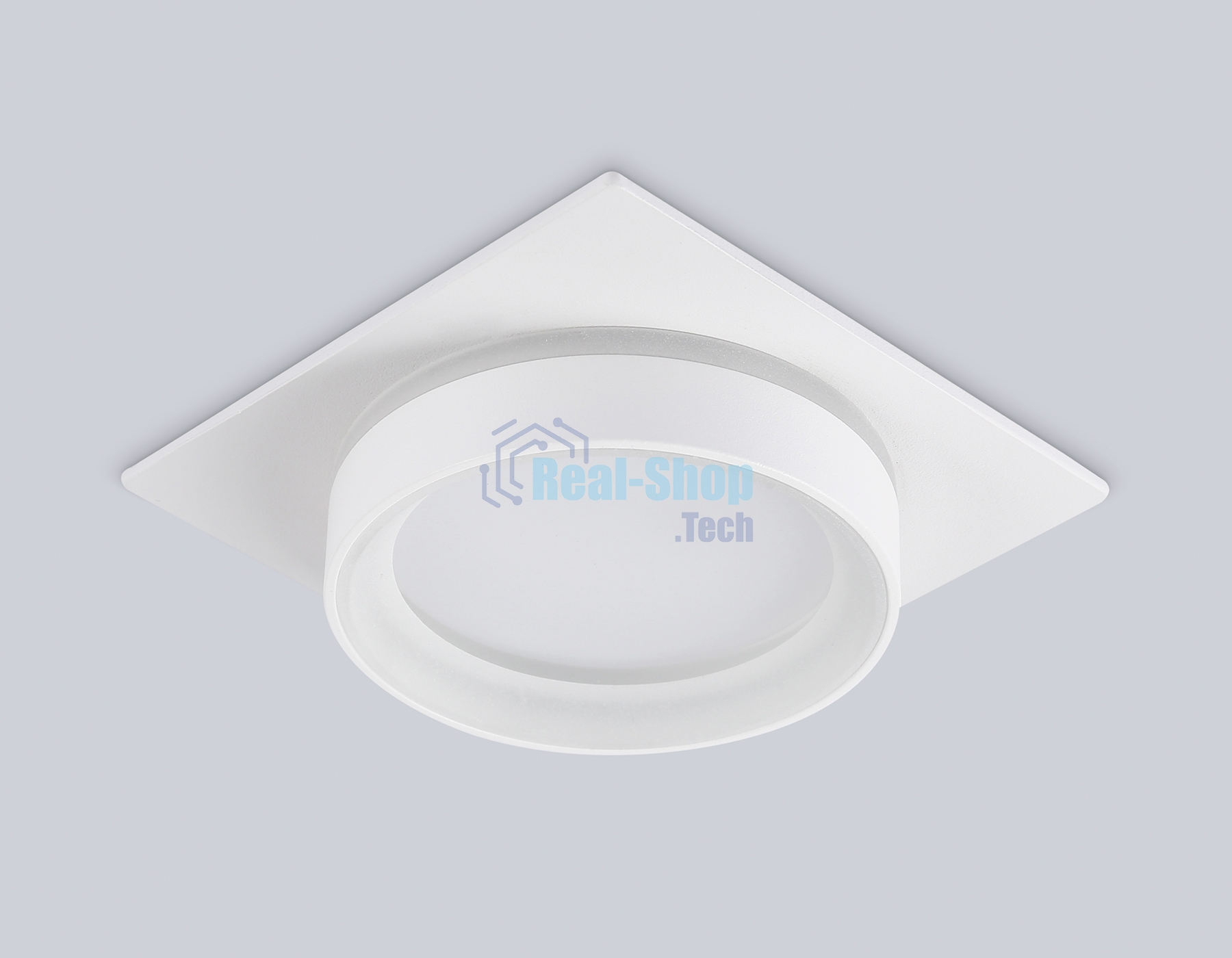 Светильник Ambrella light TN6709 WH белый IP44 GX53 max 15W 105*105*45
