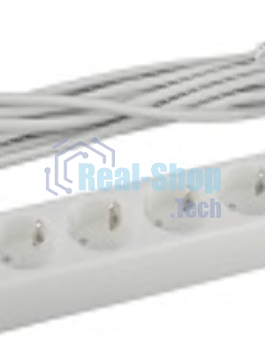 Сетевой фильтр ЭРА USF-5es-3m-W, 3 м, белый