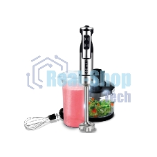 Блендер Centek CT-1338 (черный/сталь) 1300Вт DC мотор, РЕГУЛЯТОР МОЩНОСТИ сLED, стакан, чоппер, венчик