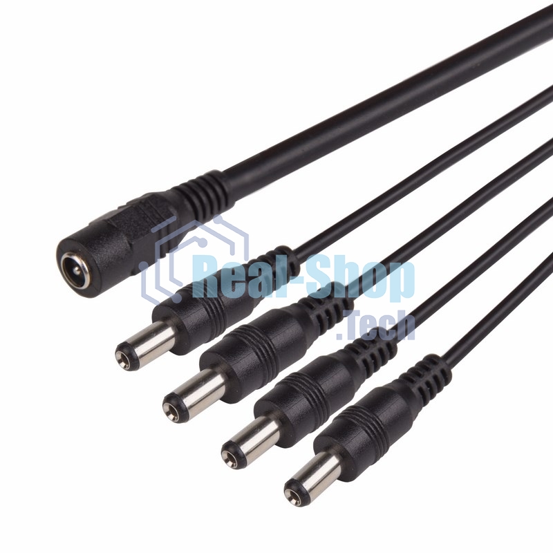 Разветвитель питания Rexant на 4 разъема 2,1х5,5 мм