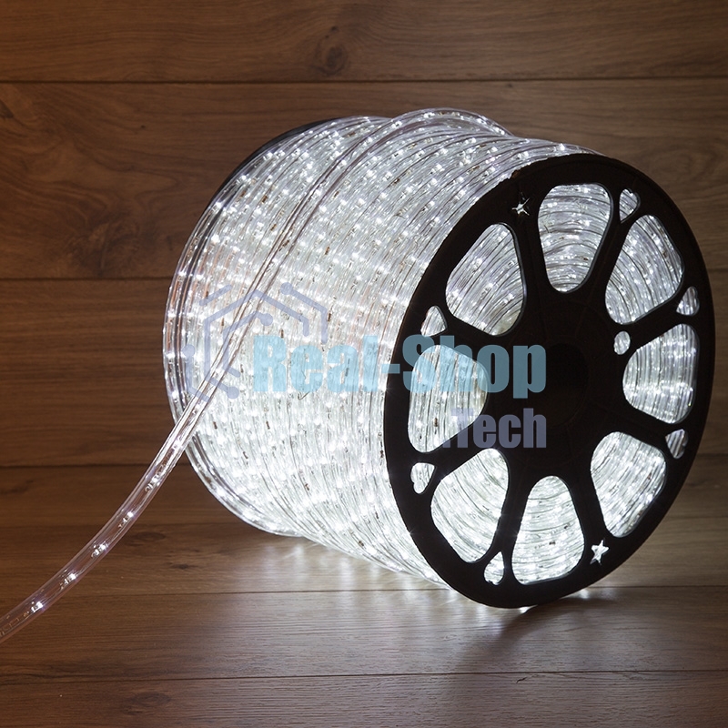 Дюралайт Neon-night LED, свечение с динамикой (3W) - белый, 36 LED/м, бухта 100м