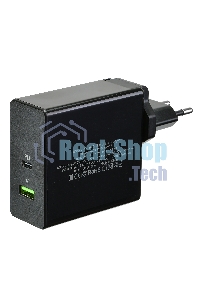 Сетевое зарядное устройство ACD-P602W-V1B 60Вт, 2xUSB 1PD+1QC, 3.6~20В/3А RTL