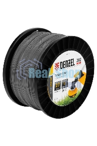 Леска для триммера Denzel двухкомпонентная звезда, 2,7 мм х 202 м, на DIN катушке EXTRA CORD