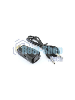 Переходник HDMI на VGA c аудио черный