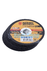 Круг отрезной по металлу Denzel WA60TBF 125х1.0х22.2мм в метал.банке, 10шт. 737610