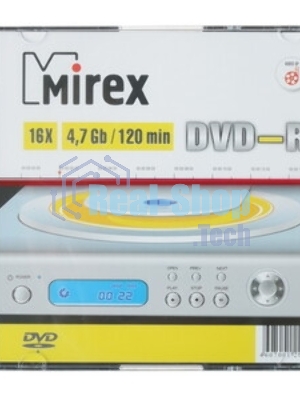 Диск DVD-R Mirex 4.7 Gb, 16x, Slim Case (1), (1/200)