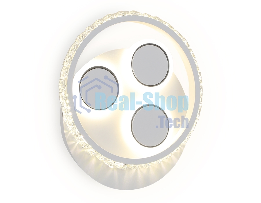 Светильник Ambrella light FA268 SWH белый песок LED 4200K 18W 240*210*50