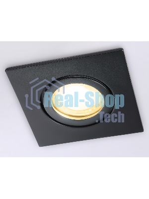 Светильник Ambrella light TN1161 BK черный  IP44 GU5.3 85*85*28