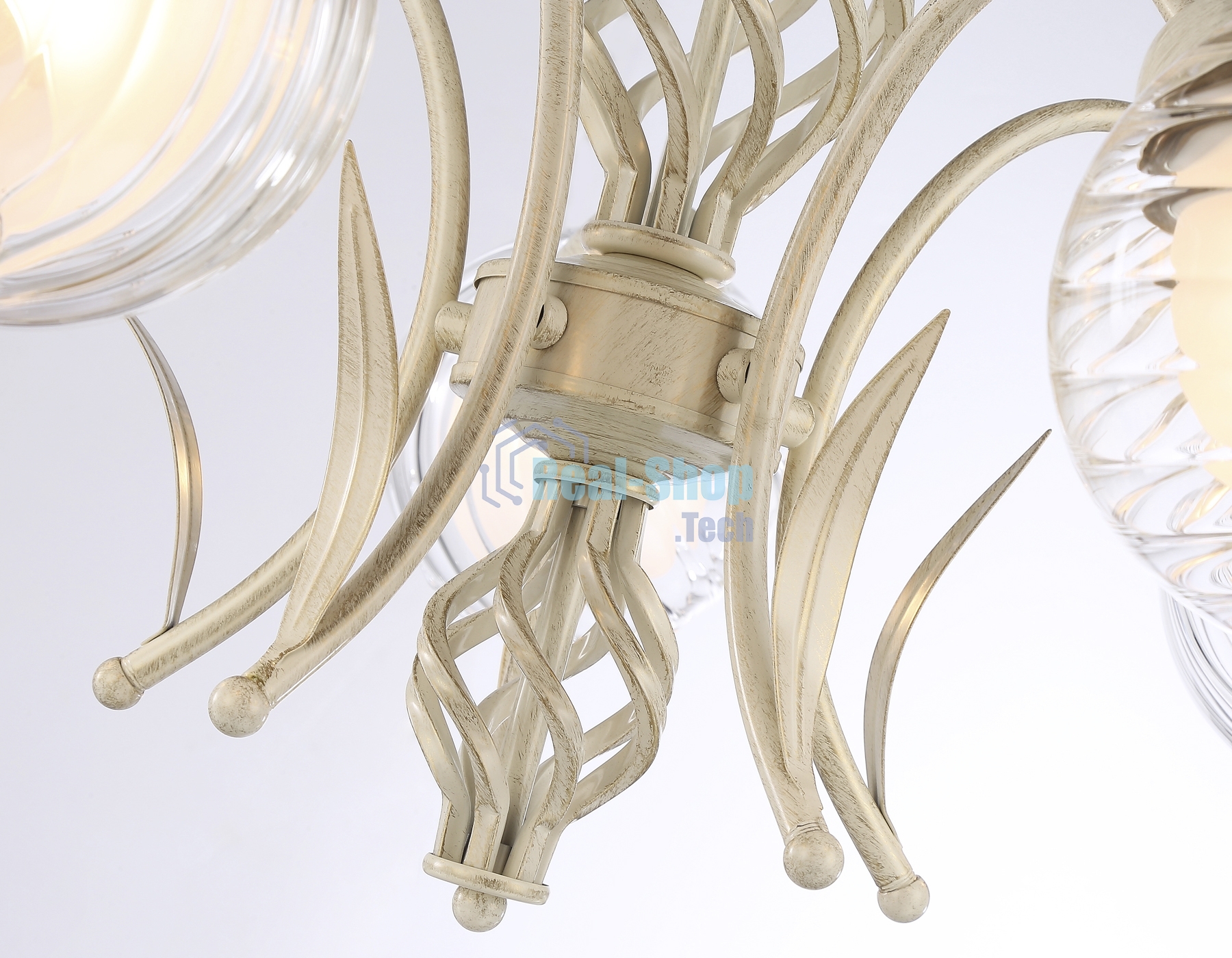 Светильник Ambrella light TR3066/5 WH/GD белый/золото E27*5 max 40W D590*340