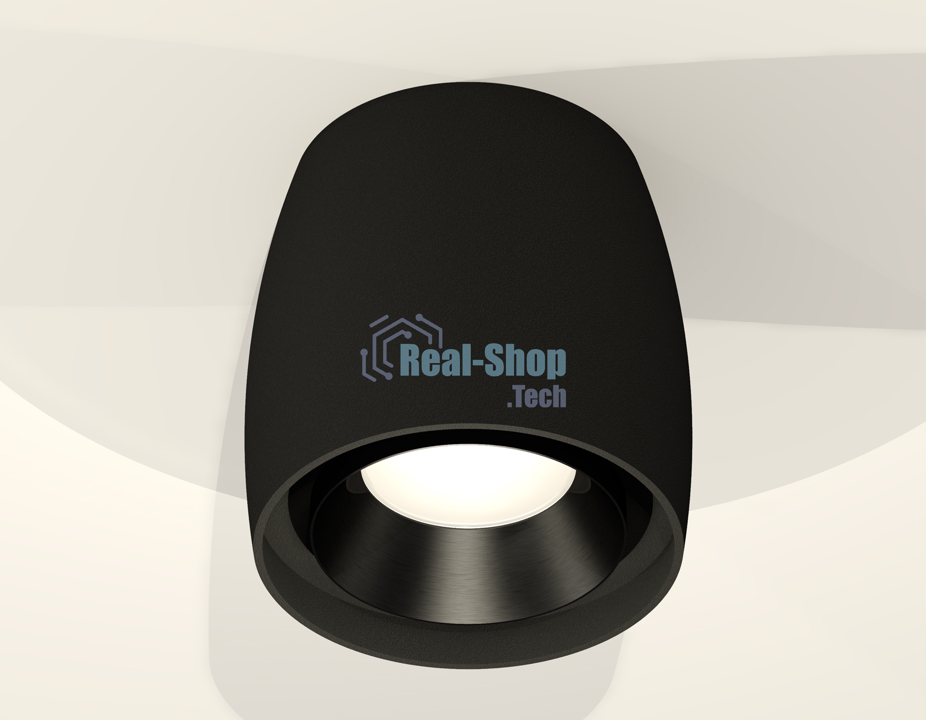 Светильник Ambrella Light XS1142002 SBK/PBK черный песок/черный полированный MR16 GU5.3 (C1142, N7031)