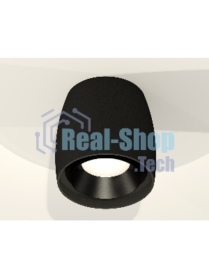 Светильник Ambrella Light XS1142002 SBK/PBK черный песок/черный полированный MR16 GU5.3 (C1142, N7031)