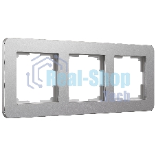 Рамка на 3 поста Platinum (алюминий) W0032606