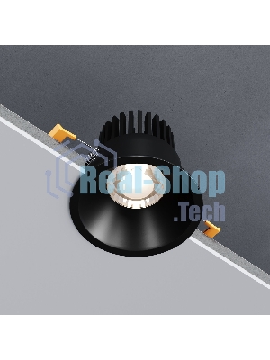 Встраиваемый светодиодный светильник 15266/LED 7W 3000K BK черный