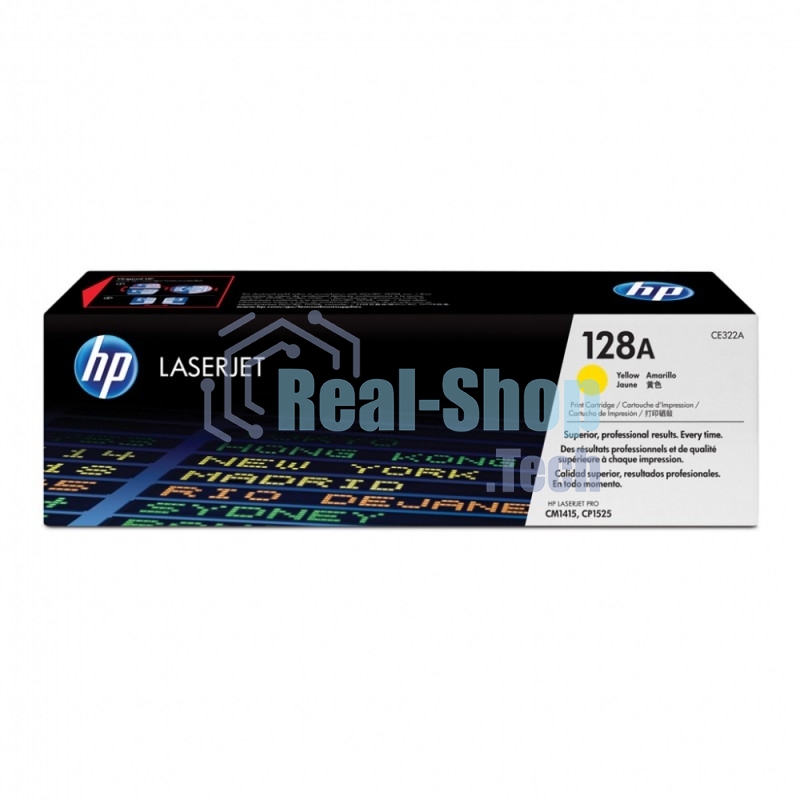 Картридж лазерный HP CE322A 128A желтый для CLJ Pro CM1415FN/CM1415FNW/CP1525N/CP1525NW 1300 стр.