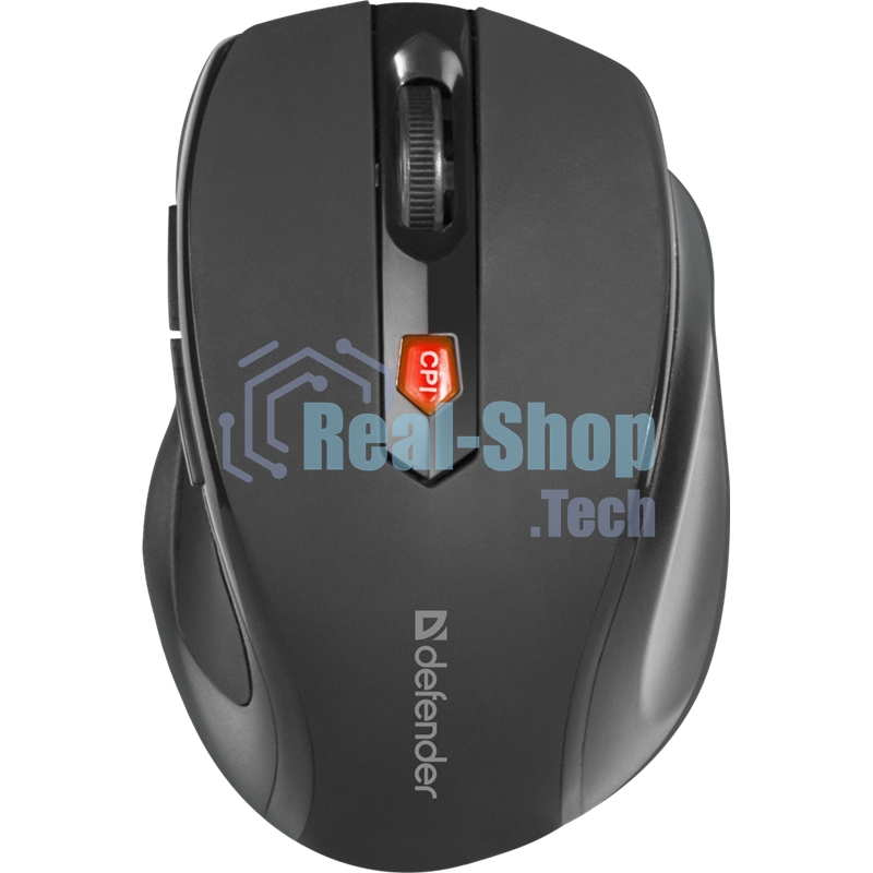 Мышь беспроводная Defender Ultra MM-315 черный, 1600 dpi, радиоканал, USB, кнопки - 6