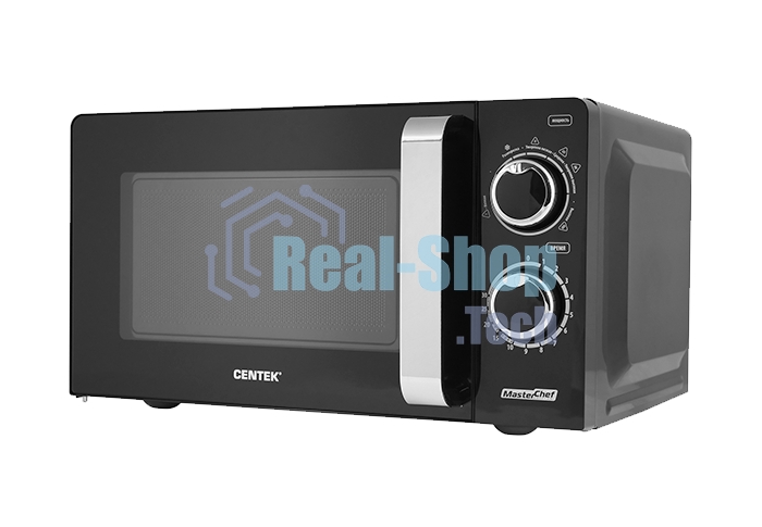 Микроволновая печь Centek CT-1575 черный, 20 л, 700 Вт, поворотный механизм