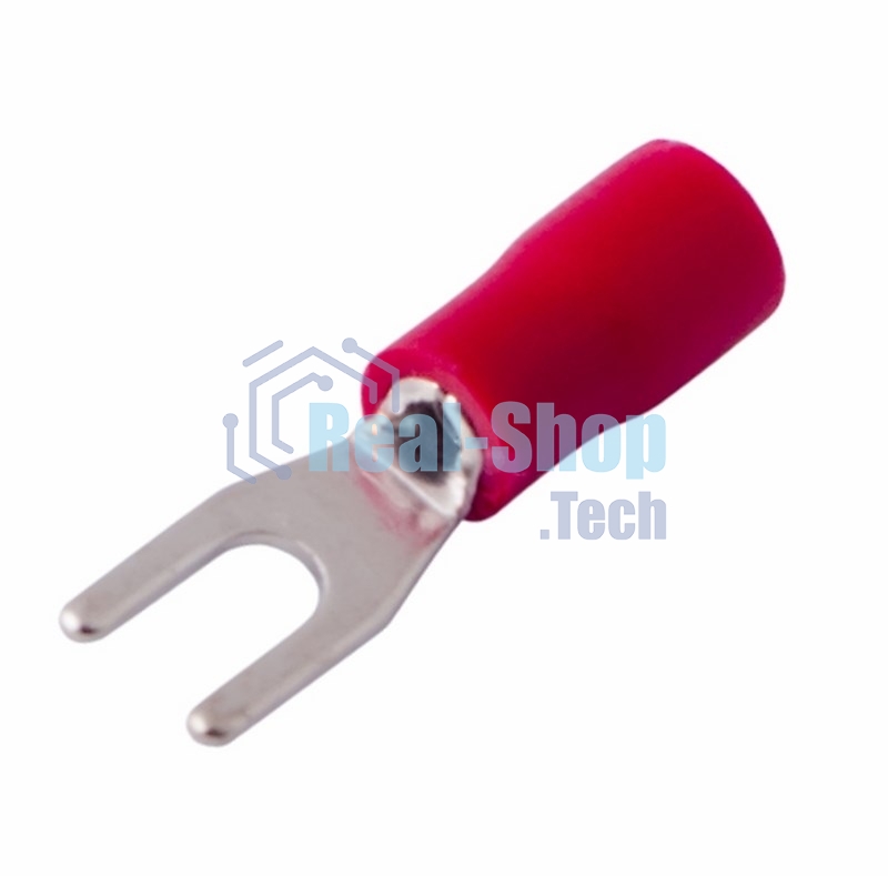 Наконечник вилочный изолированный Rexant 3.2 мм 0.5-1.5 мм² (НВи 1.5-3/НВи 1,25-3) красный