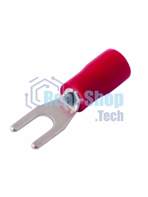 Наконечник вилочный изолированный Rexant 3.2 мм 0.5-1.5 мм² (НВи 1.5-3/НВи 1,25-3) красный