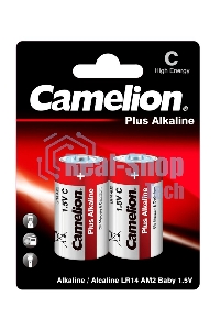 Элемент питания алкалиновый Camelion LR LR14 BL-2 (блист.2шт) 1.5 В