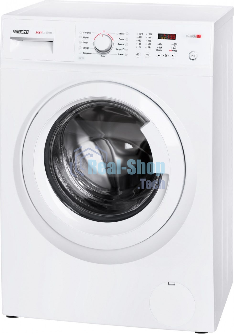 Стиральная машина Atlant СМА 40М105-00 белый, загрузка фронтальная 4 кг, 1000 об/мин., класс: А+