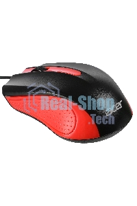 Мышь проводная Acer OMW012 черный/красный, 1200 dpi, USB, кнопки - 3