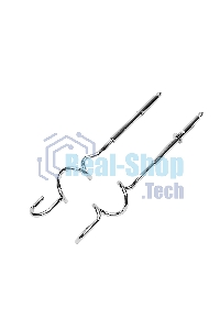 Миксер электрический Galaxy Line GL 2226, черный с серебристым, ручной, 700 Вт, 5 скоростей + режим 