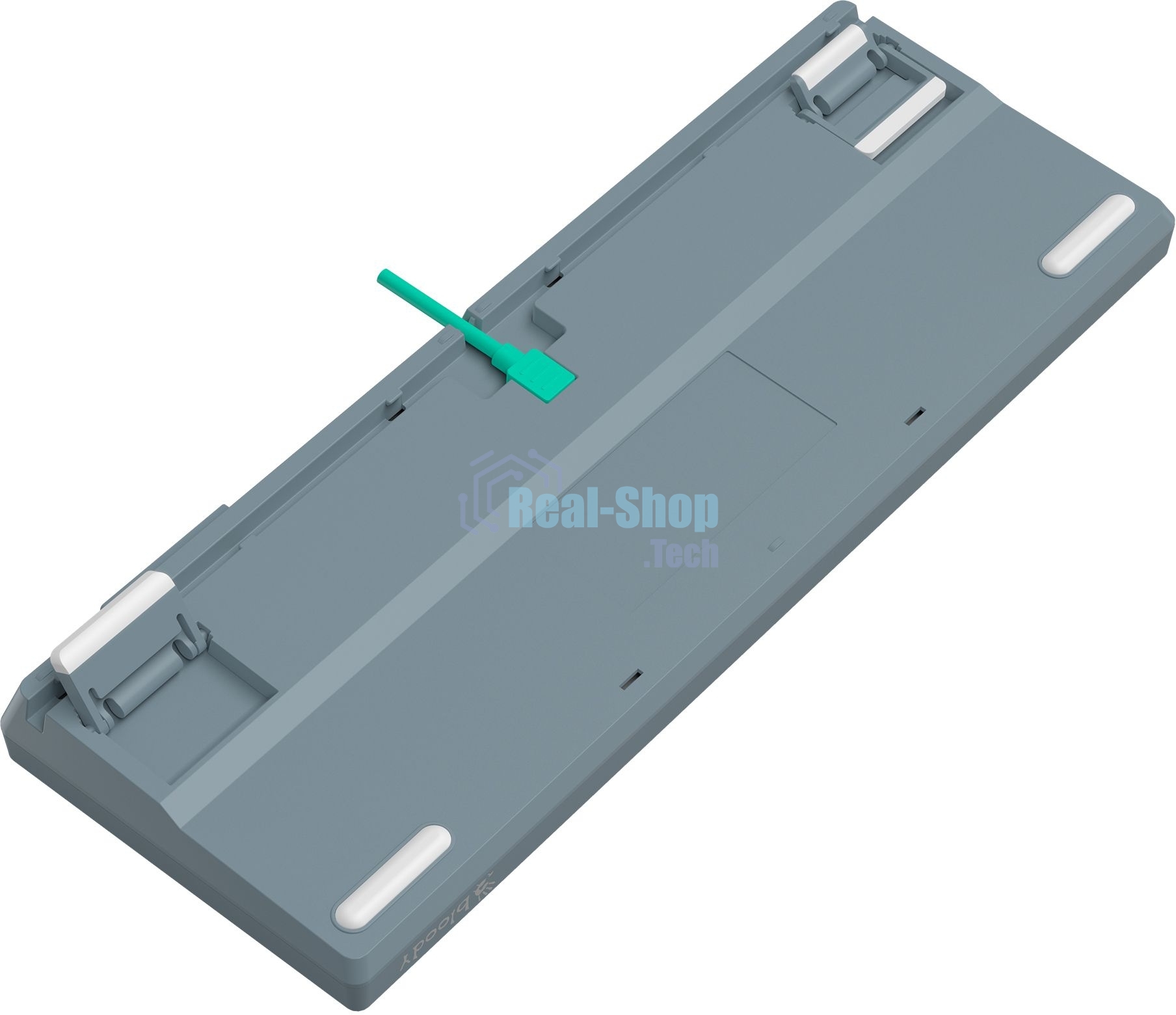 Клавиатура проводная A4Tech Bloody S87 Energy USB серый/зеленый