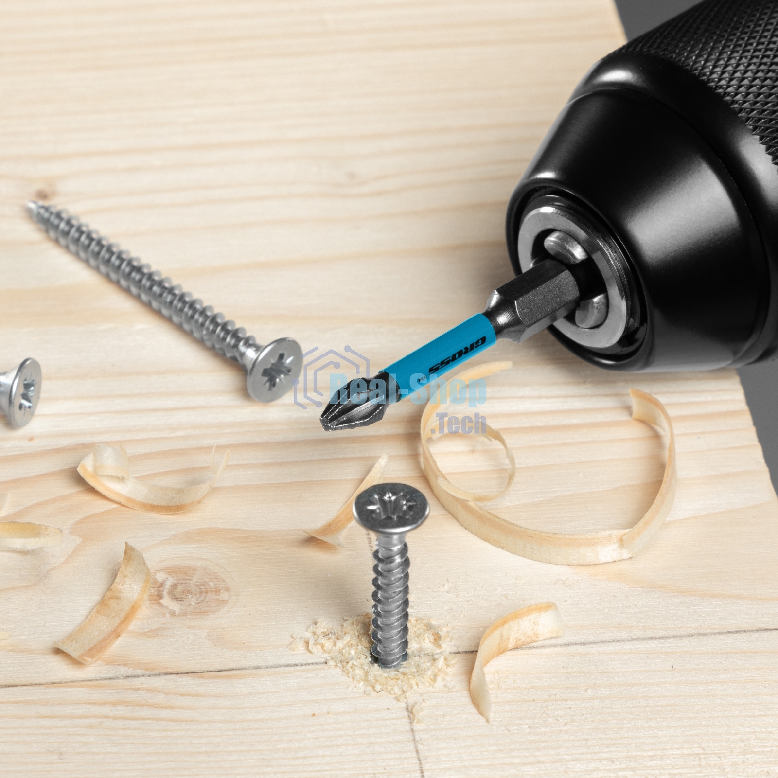 Набор бит торсионных Gross PH2x50 мм, для ударных шуруповертов, 10 шт.