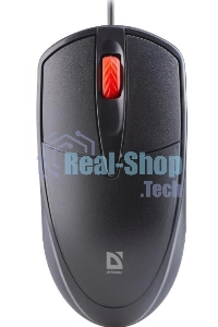 Мышь проводная Defender Icon MB-057 черный, 1000 dpi, USB, кнопки - 3