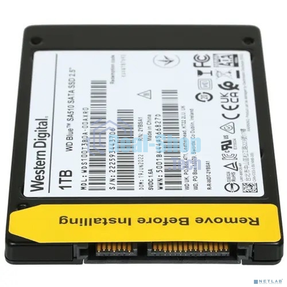 Накопитель SSD WD Blue SA510 1Tb, SATA III, 2.5