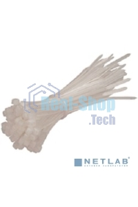 Стяжка нейлоновая Exegate EX253846RUS неоткрывающаяся CV-100W, 100 мм, упак. 100 шт белая