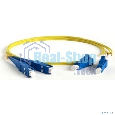 Патч-корд Hyperline FC-D2-9-SC/­UR-SC/­UR-H-3M-LSZH-YL Патч-корд волоконно-оптический (шнур) SM 9/­125 (OS2), SC/­UPC-SC/­UPC, 2.0 мм, duplex, LSZH, 3 м