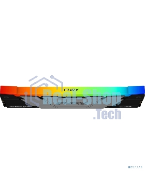 Оперативная память Kingston Fury Renegade, DDR4, 16Gb (2x8Gb), 3200MHz, CL16, DIMM, с радиаторами, RGB, черный