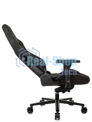 Кресло Knight Craft черный, экокожа, 120 кг, механизм качания