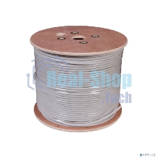 Кабель витая пара Rexant U/UTP, cat.5e, PVC, 10PR, 24AWG, INDOOR, SOLID, серый, 305м