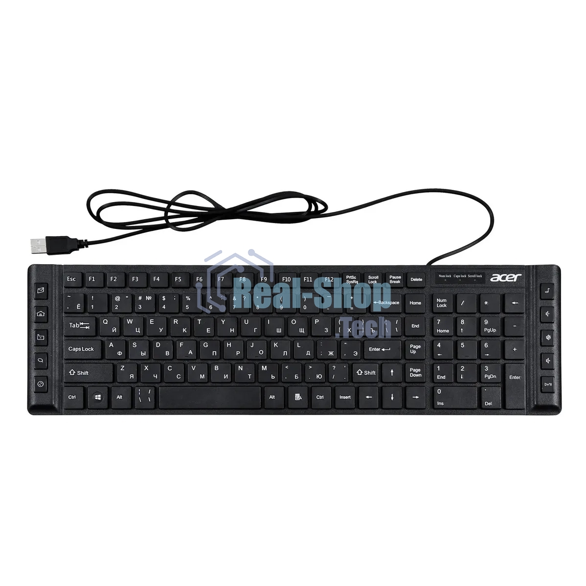Клавиатура проводная Acer OKW010 ZL.KBDEE.002, USB, черный