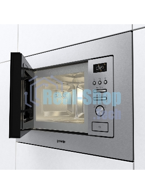 Микроволновая печь встраиваемая Gorenje BMI201AG1X нержавеющая сталь, 20 л, 800 Вт, переключатели - поворотный механизм/кнопки