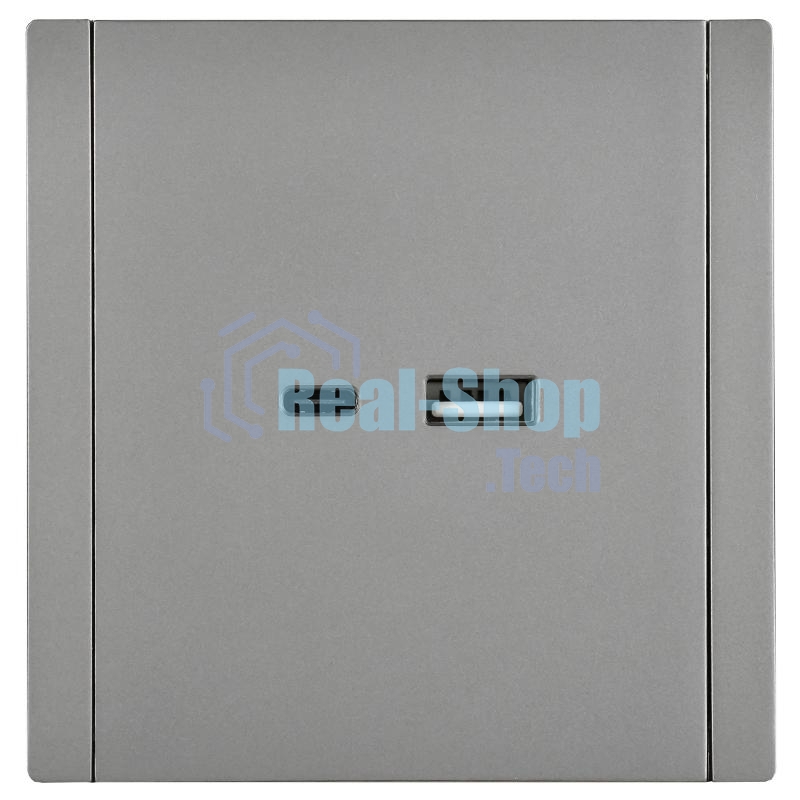 Розетка IEK FORTE&PIANO USB A+C 3,1А FP550 сталь