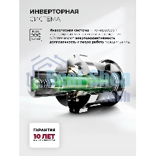 Холодильник Lex LKB400GRID 2-хкамерн. серый глянц. инвертер