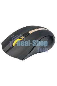 Мышь беспроводная Oklick 495MW черный/золотистый, 1600 dpi, радиоканал, USB, кнопки - 6