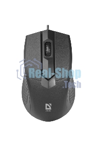 Мышь проводная Defender Optimum MB-270 черный, 1000 dpi, USB, кнопки - 3