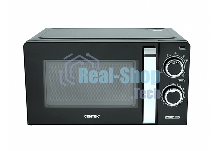 Микроволновая печь Centek CT-1575 черный, 20 л, 700 Вт, поворотный механизм